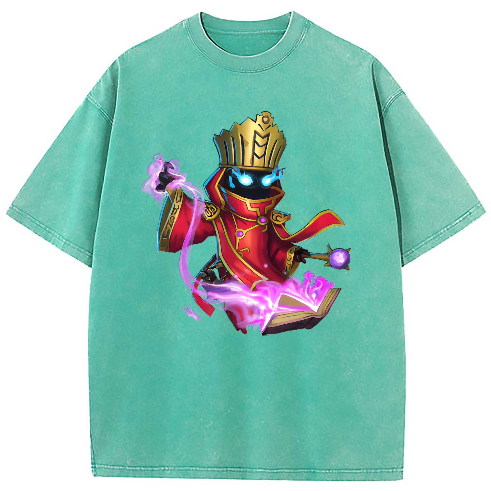 （画像用） リーグ・オブ・レジェンド League of Legends LOL 綿100% ヴィンテージ風 半袖Tシャツ（フロントプリント）